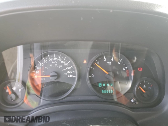 2010 Jeep Patriot Sport with VIN 1J4NF2GB2AD525475, listed as a Copart auction lot 51986785 with 90,659 mi miles and Salvage Title. Bid and sale history available at carsss.com. Image 9.