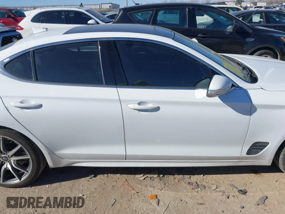 2022 Genesis G70 2.0T with VIN KMTG34TA7NU103998, listed as a IAAI auction lot 41144708 with 88,553 mi miles. Bid and sale history available at carsss.com. Image 13.