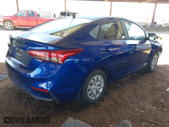 2019 Hyundai Accent SE with VIN 3KPC24A35KE049633, listed as a IAAI auction lot 42004181 with 74,920 mi miles. Bid and sale history available at carsss.com. Image 4.