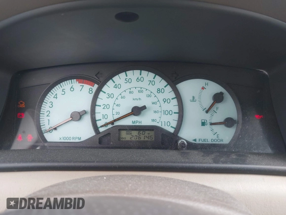 2003 Toyota Corolla CE with VIN 2T1BR32E03C020512, listed as a IAAI auction lot 42066967 with 206,146 mi miles and . Bid and sale history available at DreamBid. Image 7.