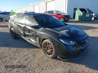 2019 Honda Civic Sedan Sport with VIN 2HGFC2F85KH550529, listed as a IAAI auction lot 41293816 with 44,584 mi miles. Bid and sale history available at carsss.com. Image 1.