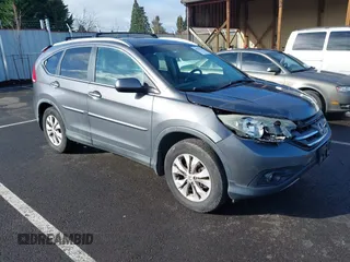 2014 Honda CR-V EX-L with VIN 2HKRM4H74EH631591, listed as a IAAI auction lot 41773777 with 159,733 mi miles. Bid and sale history available at carsss.com. Image 1.