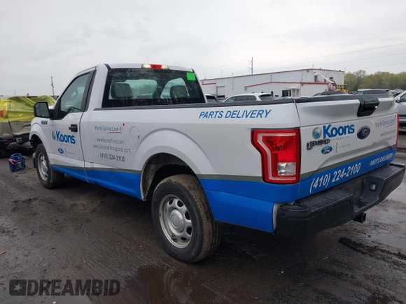 2016 Ford F-150 XL with VIN 1FTMF1C85GKD27709, listed as a IAAI auction lot 42027553 with 188,534 mi miles. Bid and sale history available at carsss.com. Image 3.
