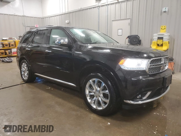 2018 Dodge Durango Citadel Anodized Platinum with VIN 1C4RDJEGXJC182877, listed as a Copart auction lot 83068134 with 84,545 mi miles and Salvage title. Bid and sale history available at DreamBid. Image 4.