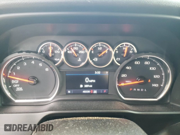 2021 Chevrolet Silverado 1500 RST with VIN 1GCRYEEDXMZ138249, listed as a Copart auction lot 88353205 with 48,338 mi miles and Salvage Title. Bid and sale history available at DreamBid. Image 9.