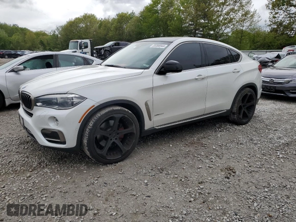 2015 BMW X6 xDrive50i with VIN 5UXKU6C51F0F94180, listed as a Copart auction lot 55306944 with 98,590 mi miles and Salvage Title. Bid and sale history available at carsss.com. Image 1.