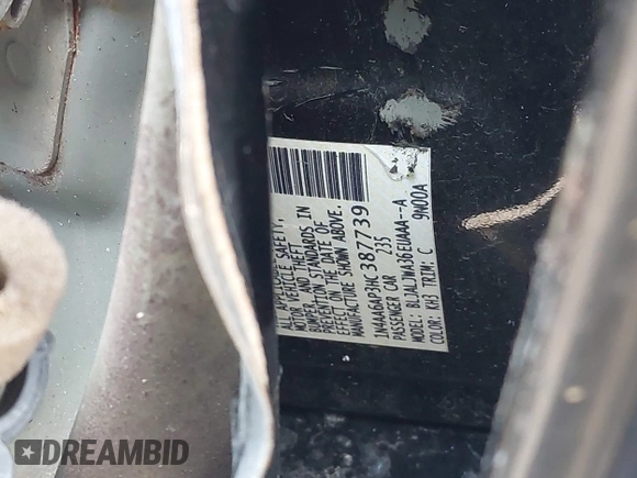 2017 Nissan Maxima SV с VIN 1N4AA6AP3HC387739, выставлен на аукционе IAAI как лот 42400812 с пробегом 153 390 миль миль и . История ставок и продаж доступна на DreamBid. Изображение 9.