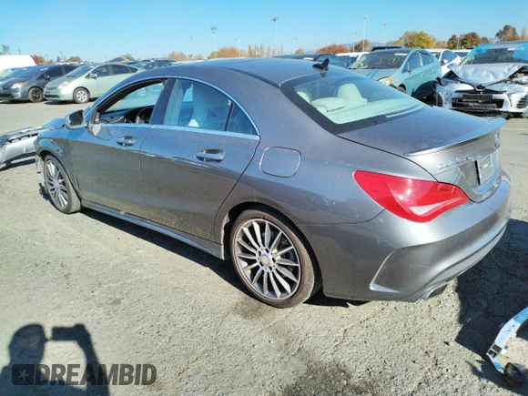 2016 Mercedes-Benz CLA with VIN WDDSJ4GB4GN295806, listed as a Copart auction lot 67841772 with 24,840 mi miles. Bid and sale history available at carsss.com. Image 2.