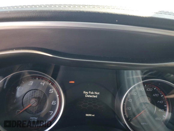 2019 Dodge Charger Scat Pack with VIN 2C3CDXGJ0KH614767, listed as a Copart auction lot 46982365 with 58,390 mi miles and Salvage title. Bid and sale history available at DreamBid. Image 9.