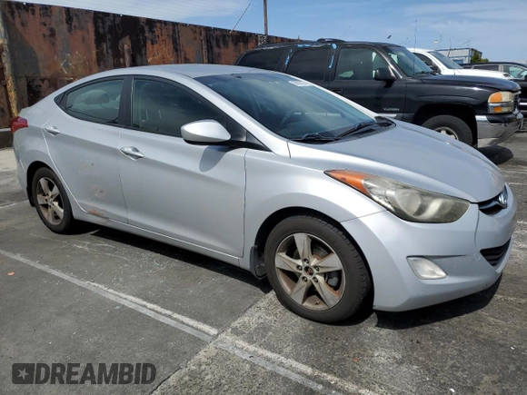 2013 Hyundai Elantra Limited with VIN KMHDH4AEXDU554233, listed as a Copart auction lot 56583285 with 183,759 mi miles and Clean Title. Bid and sale history available at DreamBid. Image 4.