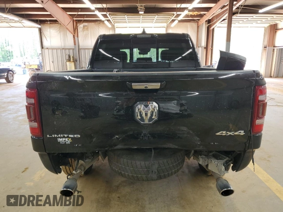 2022 Ram 1500 Limited with VIN 1C6SRFHT6NN171384, listed as a Copart auction lot 51975235 with 34,181 mi miles and Salvage title. Bid and sale history available at DreamBid. Image 6.