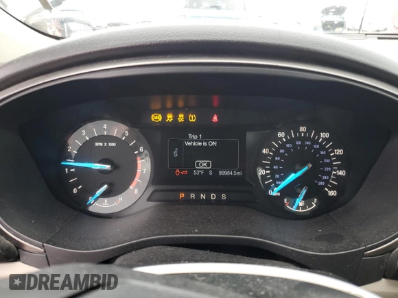 2017 Ford Fusion SE with VIN 3FA6P0HDXHR124355, listed as a Copart auction lot 51341715 with 99,984 mi miles and Salvage Title. Bid and sale history available at DreamBid. Image 9.
