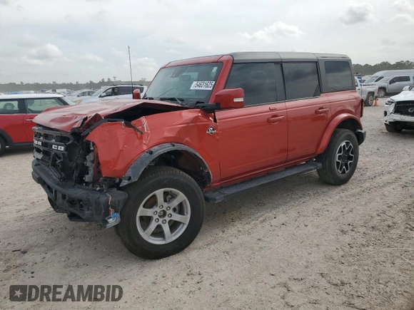 2023 Ford Bronco with VIN 1FMDE5BH6PLB57099, listed as a Copart auction lot 54631625 with 40,074 mi miles and Salvage Title. Bid and sale history available at carsss.com. Image 1.