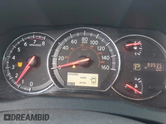 2012 Nissan Maxima SV with VIN 1N4AA5AP8CC866483, listed as a IAAI auction lot 41823966 with 93,535 mi miles and . Bid and sale history available at DreamBid. Image 7.