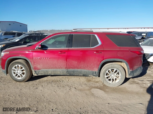 2018 Chevrolet Traverse LT Cloth with VIN 1GNERGKWXJJ269969, listed as a IAAI auction lot 41596532 with 114,038 mi miles. Bid and sale history available at carsss.com. Image 14.