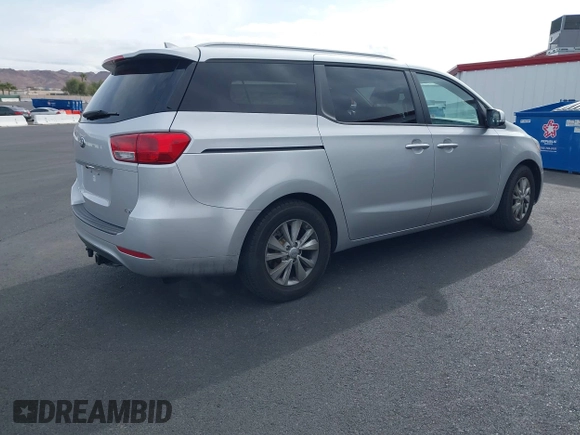 2016 Kia Sedona LX with VIN KNDMB5C10G6148931, listed as a IAAI auction lot 41799548 with 76,307 mi miles. Bid and sale history available at carsss.com. Image 4.