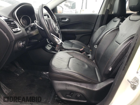 2021 Jeep Compass Limited with VIN 3C4NJCCB9MT573537, listed as a Copart auction lot 87283074 with 58,802 mi miles and Salvage Title. Bid and sale history available at carsss.com. Image 7.