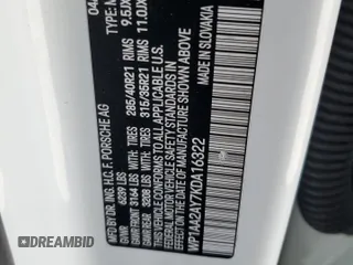 2019 Porsche Cayenne z VIN WP1AA2AY7KDA16322, wystawiony jako Copart lot #60017135 z przebiegiem 72 527 mil mil oraz Szkoda całkowita • Salvage title. Historia ofert i sprzedaży dostępna na DreamBid. Obrazek 14.