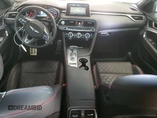 2020 Genesis G70 3.3T with VIN KMTG34LE4LU059720, listed as a Copart auction lot 69063424 with 28,902 mi miles and Salvage Title. Bid and sale history available at carsss.com. Image 8.