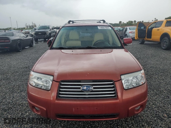 2007 Subaru Forester X w/Premium Pkg with VIN JF1SG65677H720109, listed as a Copart auction lot 74007894 with 0 mi miles and Salvage Title. Bid and sale history available at carsss.com. Image 5.