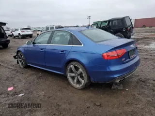 2015 Audi S4 Premium Plus with VIN WAUDGAFL2FA038723, listed as a Copart auction lot 86791404 with 93,500 mi miles and Salvage Title. Bid and sale history available at carsss.com. Image 2.