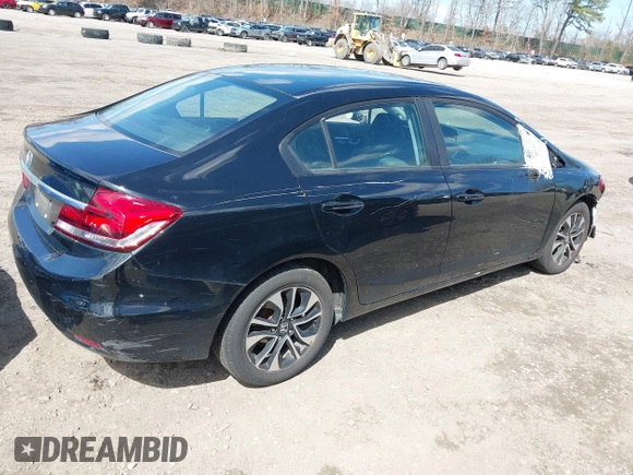 2015 Honda Civic EX with VIN 19XFB2F80FE244423, listed as a IAAI auction lot 41963292 with 65,837 mi miles and . Bid and sale history available at DreamBid. Image 4.