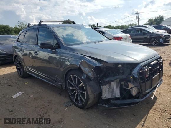 2020 Audi SQ7 z VIN WA1AWAF76LD012223, wystawiony jako Copart lot #64345884 z przebiegiem 76 961 mil mil oraz Szkoda całkowita • Salvage title. Historia ofert i sprzedaży dostępna na DreamBid. Obrazek 4.