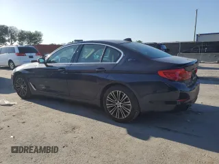 2019 BMW 5 Series 530e xDrive with VIN WBAJB1C51KB376996, listed as a Copart auction lot 52581175 with 42,369 mi miles and Salvage title. Bid and sale history available at DreamBid. Image 2.