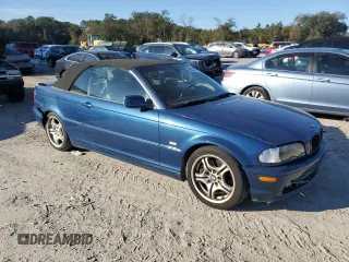 2002 BMW 3 Series 330Ci with VIN WBABS53482JU89630, listed as a Copart auction lot 42988575 with 184,467 mi miles and Salvage Title. Bid and sale history available at carsss.com. Image 4.