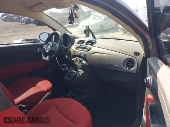2012 FIAT 500 Pop with VIN 3C3CFFAR5CT303797, listed as a IAAI auction lot 42606833 with 128,973 mi miles and . Bid and sale history available at DreamBid. Image 5.