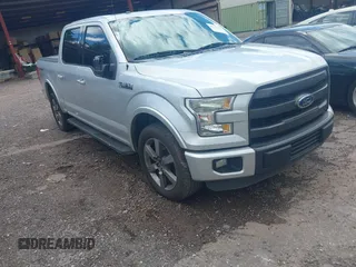 2015 Ford F-150 XL with VIN 1FTEW1CF3FFB45615, listed as a IAAI auction lot 42150146 with 296,622 mi miles and . Bid and sale history available at DreamBid. Image 1.