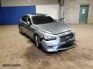 2018 Infiniti Q50 3.0t SPORT with VIN JN1EV7AR7JM444485, listed as a Copart auction lot 51167575 with NaN miles and Salvage Title. Bid and sale history available at carsss.com. Image 14.