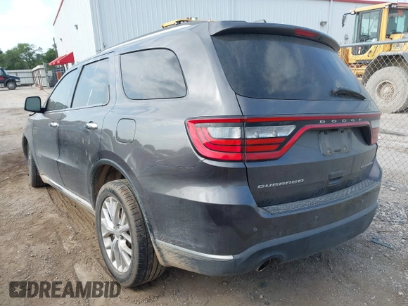 2014 Dodge Durango Citadel with VIN 1C4RDHEG2EC381324, listed as a IAAI auction lot 42021611 with 104,178 mi miles and . Bid and sale history available at DreamBid. Image 3.