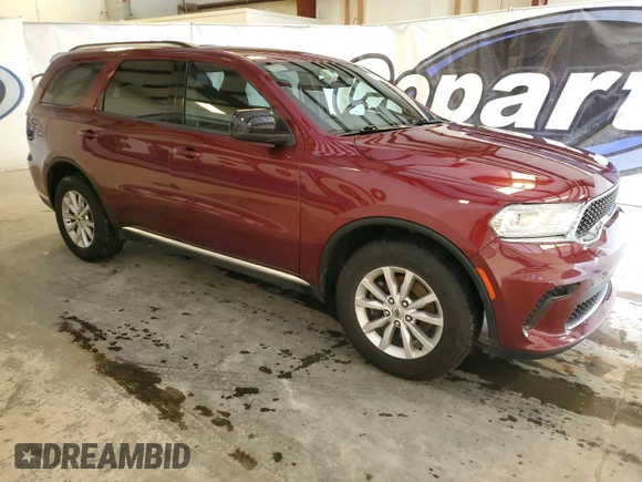 2023 Dodge Durango SXT with VIN 1C4RDHAGXPC624693, listed as a Copart auction lot 60941605 with 54,007 mi miles and Clean title. Bid and sale history available at DreamBid. Image 4.