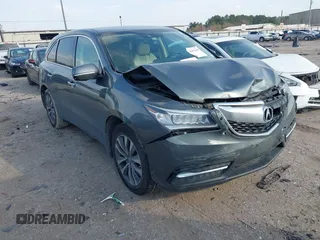 2016 Acura MDX w/Tech with VIN 5FRYD3H45GB008069, listed as a IAAI auction lot 41603448 with 65,003 mi miles. Bid and sale history available at carsss.com. Image 1.