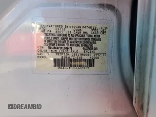 2012 Nissan Sentra S with VIN 3N1AB6AP2CL689479, listed as a Copart auction lot 82641334 with 147,195 mi miles and Salvage Title. Bid and sale history available at DreamBid. Image 14.
