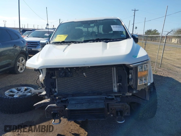 2022 Ford F-150 XL with VIN 1FTFW1E83NFA67841, listed as a IAAI auction lot 41489029 with 34,505 mi miles. Bid and sale history available at carsss.com. Image 13.