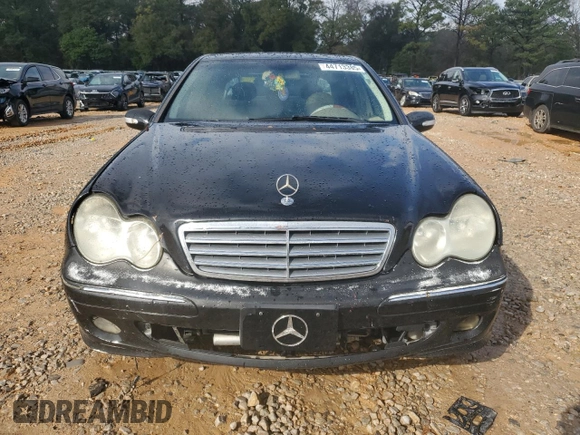 2005 Mercedes-Benz C 240 with VIN WDBRF61J85F585140, listed as a Copart auction lot 44713385 with 210,852 mi miles and Salvage Title. Bid and sale history available at DreamBid. Image 5.