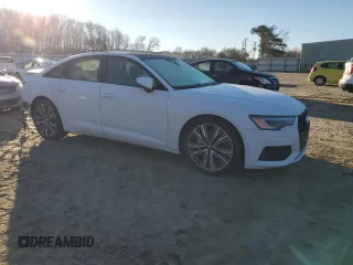 2020 Audi A6 Premium Plus with VIN WAUE8AF27LN090393, listed as a Copart auction lot 86551944 with 0 mi miles and Salvage Title. Bid and sale history available at carsss.com. Image 4.