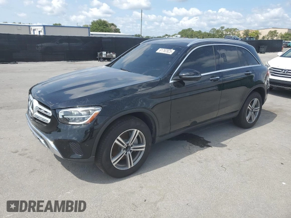 2021 Mercedes-Benz GLC 300 with VIN W1N0G8DB0MV263869, listed as a Copart auction lot 61762825 with 50,211 mi miles and Clean title. Bid and sale history available at DreamBid. Image 1.