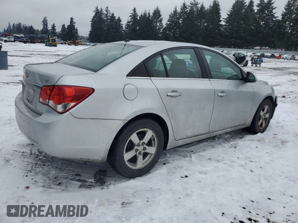 2011 Chevrolet Cruze LT w/1FL with VIN 1G1PE5S9XB7192099, listed as a Copart auction lot 45346695 with 0 mi miles and Salvage Title. Bid and sale history available at carsss.com. Image 3.
