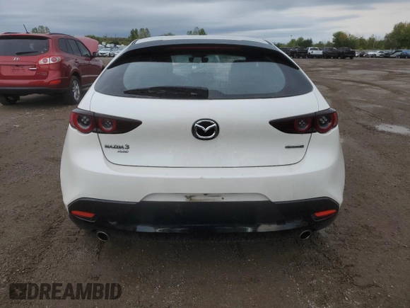 2020 Mazda 3 with VIN JM1BPBLM3L1158572, listed as a Copart auction lot 73055854 with Not provided miles and Salvage title. Bid and sale history available at DreamBid. Image 6.