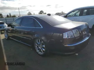 2004 Audi A8 L with VIN WAUML44E24N006328, listed as a Copart auction lot 78451494 with 181,619 mi miles and Salvage Title. Bid and sale history available at carsss.com. Image 2.