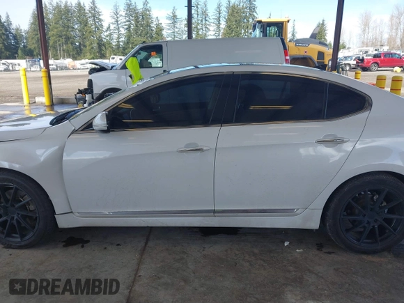 2014 Kia Cadenza Premium with VIN KNALN4D74E5138497, listed as a IAAI auction lot 41678439 with 155,194 mi miles. Bid and sale history available at carsss.com. Image 15.