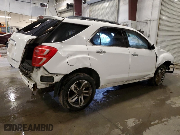 2016 Chevrolet Equinox LTZ with VIN 2GNFLGEK1G6189576, listed as a Copart auction lot 51915475 with 95,691 mi miles and Non Repairable. Bid and sale history available at carsss.com. Image 3.