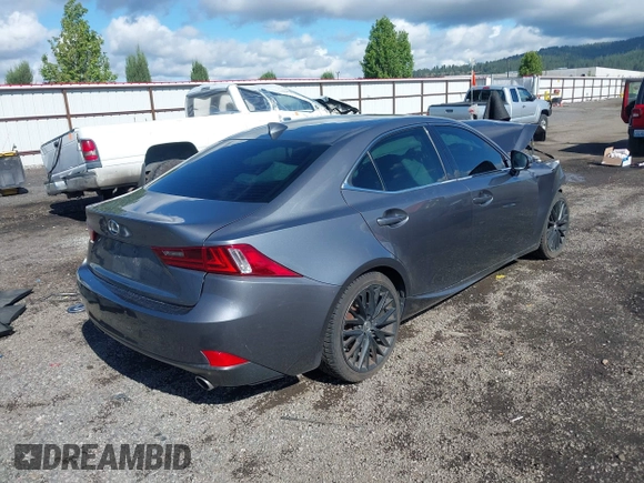 2014 Lexus IS 250 with VIN JTHCF1D27E5002995, listed as a IAAI auction lot 42229124 with 158,144 mi miles and . Bid and sale history available at DreamBid. Image 4.