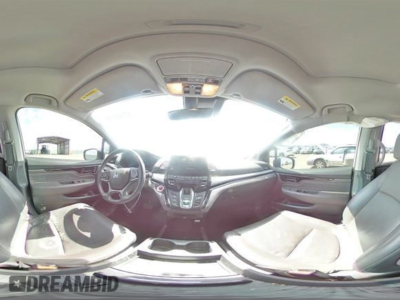 2020 Honda Odyssey Elite with VIN 5FNRL6H91LB015309, listed as a Copart auction lot 53560145 with 44,194 mi miles and Salvage title. Bid and sale history available at DreamBid. Image 16.