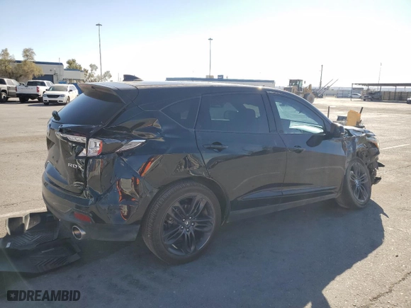2021 Acura RDX w/A-Spec Package with VIN 5J8TC1H60ML011816, listed as a Copart auction lot 75062894 with 90,235 mi miles and Salvage Title. Bid and sale history available at carsss.com. Image 3.