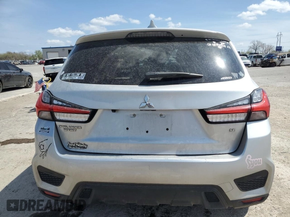 2021 Mitsubishi Outlander ES с VIN JA4ARUAU7MU025506, выставлен на аукционе Copart как лот 50830495 с пробегом Не указан миль и Списание • Salvage title. История ставок и продаж доступна на DreamBid. Изображение 6.