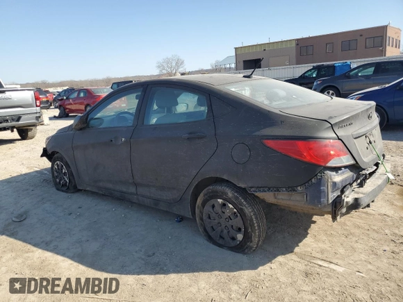 2017 Hyundai Accent SE with VIN KMHCT4AE5HU173728, listed as a Copart auction lot 48730645 with 0 mi miles and Non Repairable. Bid and sale history available at carsss.com. Image 2.